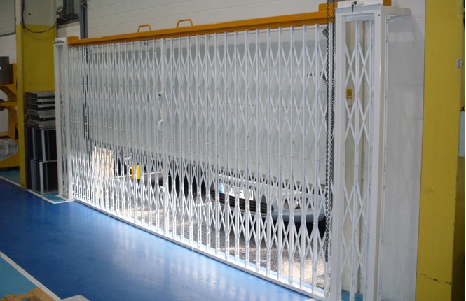 RSG1000 retractable grilles to a commercial unit in Wimbledon.