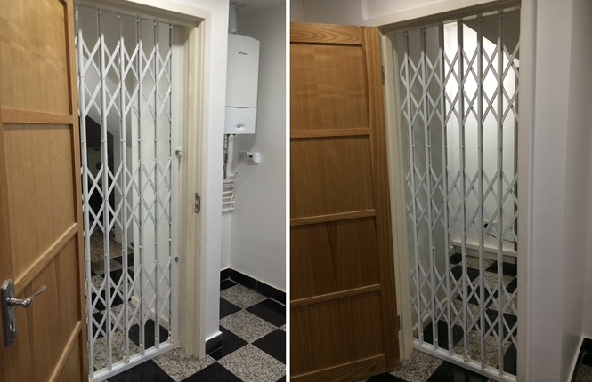 RSG1000 retractable security door grilles fitted to some offices in Paddington, London.