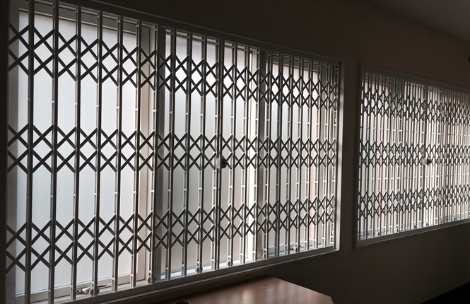 RSG1000 retractable window grilles fitted to Springfield Community Primary School, Hackney.