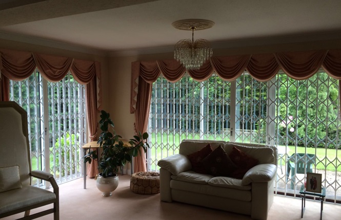 RSG1200 LPS1175 SR1 design collapsible grilles fitted to a residential property in Sutton.