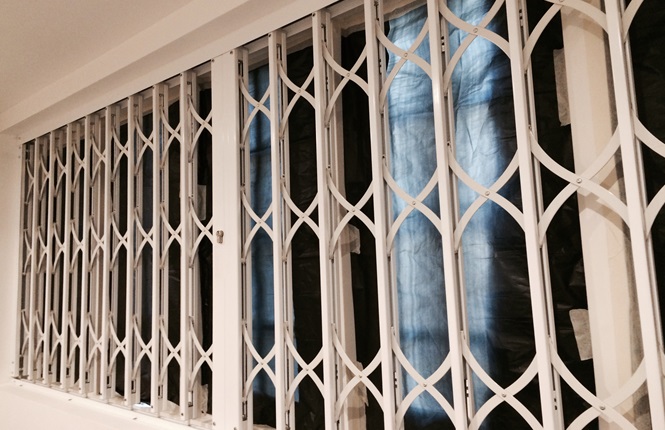 RSG1200 LPS1175 SR1 window security grille protecting a house in Essex.