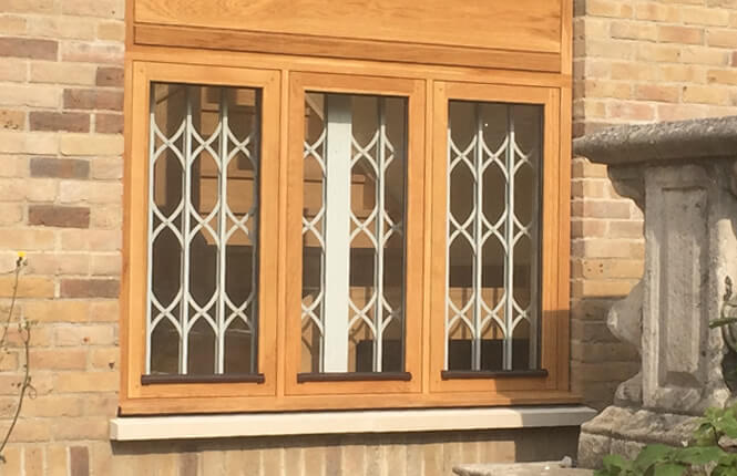 RSG1200 LPS1175 SR1 security grilles securing windows in Middlesex.