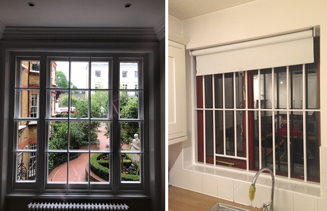 RSG2000 window bars protecting commercial offices in Camberwell, London.