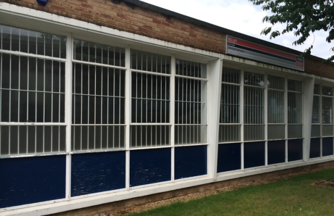 RSG2000 security bars protecting warehouse in Essex.