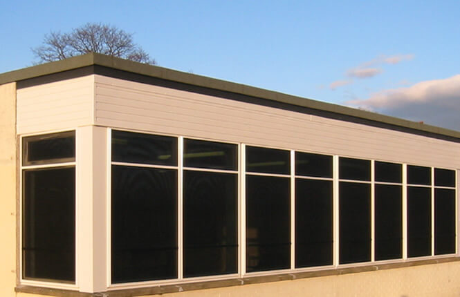 RSG2200 window shields on commercial outlet in Mitcham.