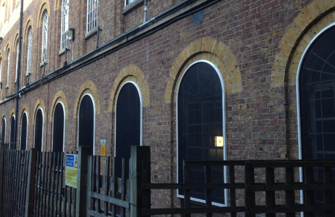 RSG2200 security shields protecting ground floor windows in Hackney, London.