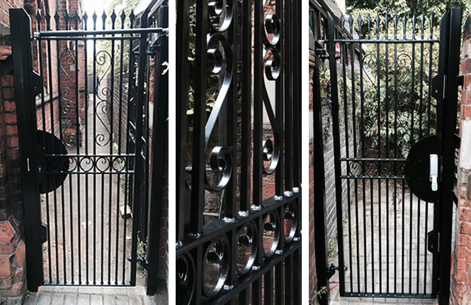 RSG3000 communal security gate on a church entrance in Clapham.