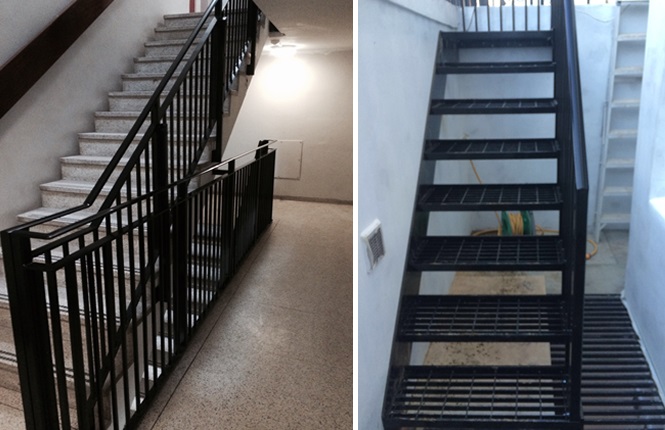 RSG4400 handrails and staircase railings fitted in chelsea.