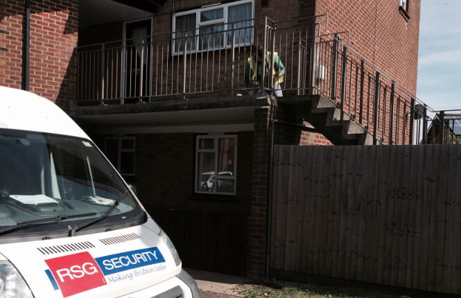 RSG4400 railings and staircase on residential house in Knightsbridge.