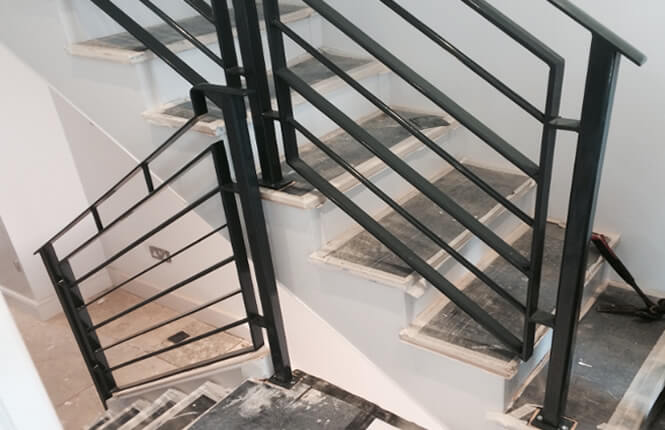 RSG4400 staircase railings in Croydon office.