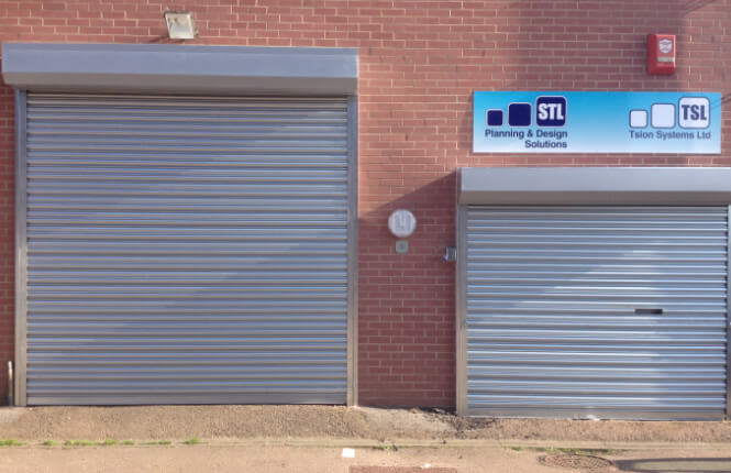 RSG5000 shop front security roller shutters in Hackney.