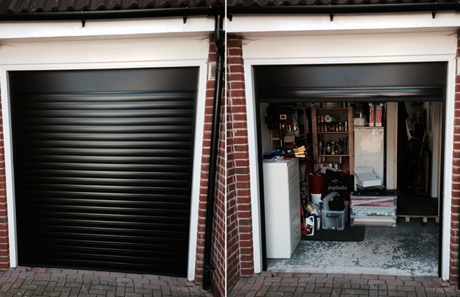 RSG7000 security roller garage door fitted externally to a residence in Walthamstow.