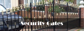 The product page of our security gates